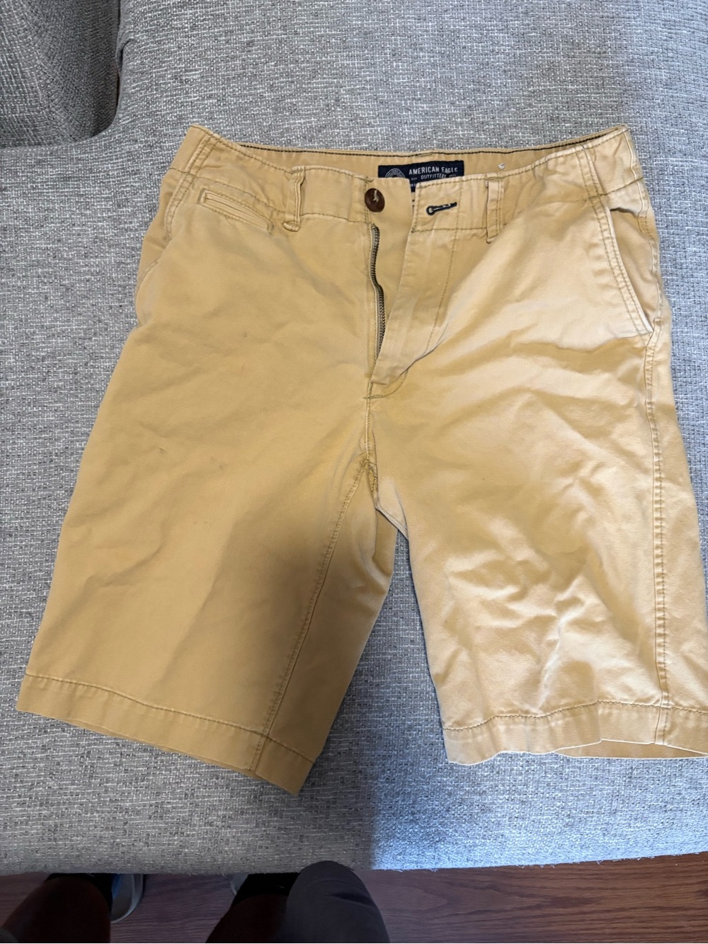 American Eagle Outfitters Tan Flat-Front Men's Shorts
